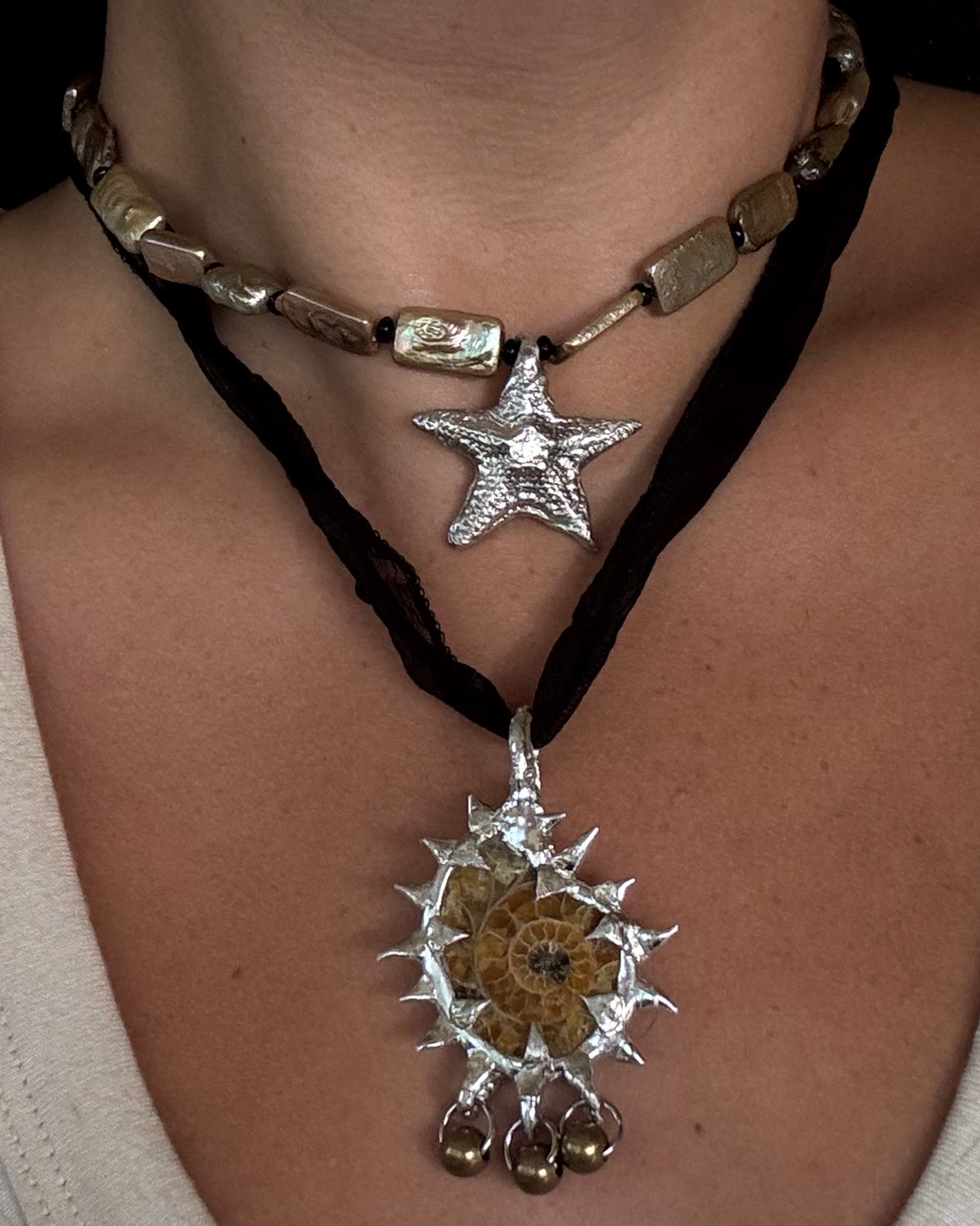 silver starfish impression