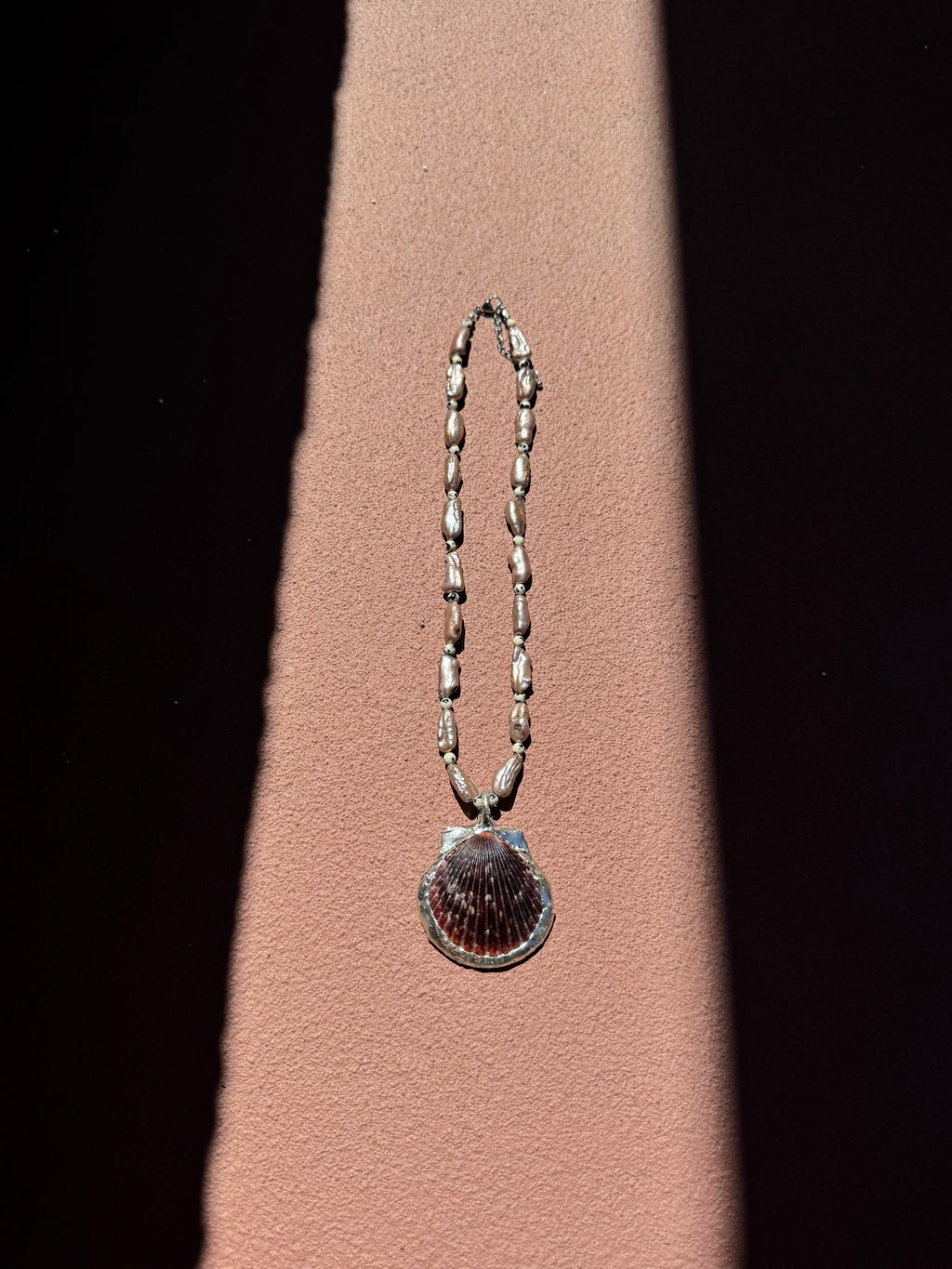 shell on pearls