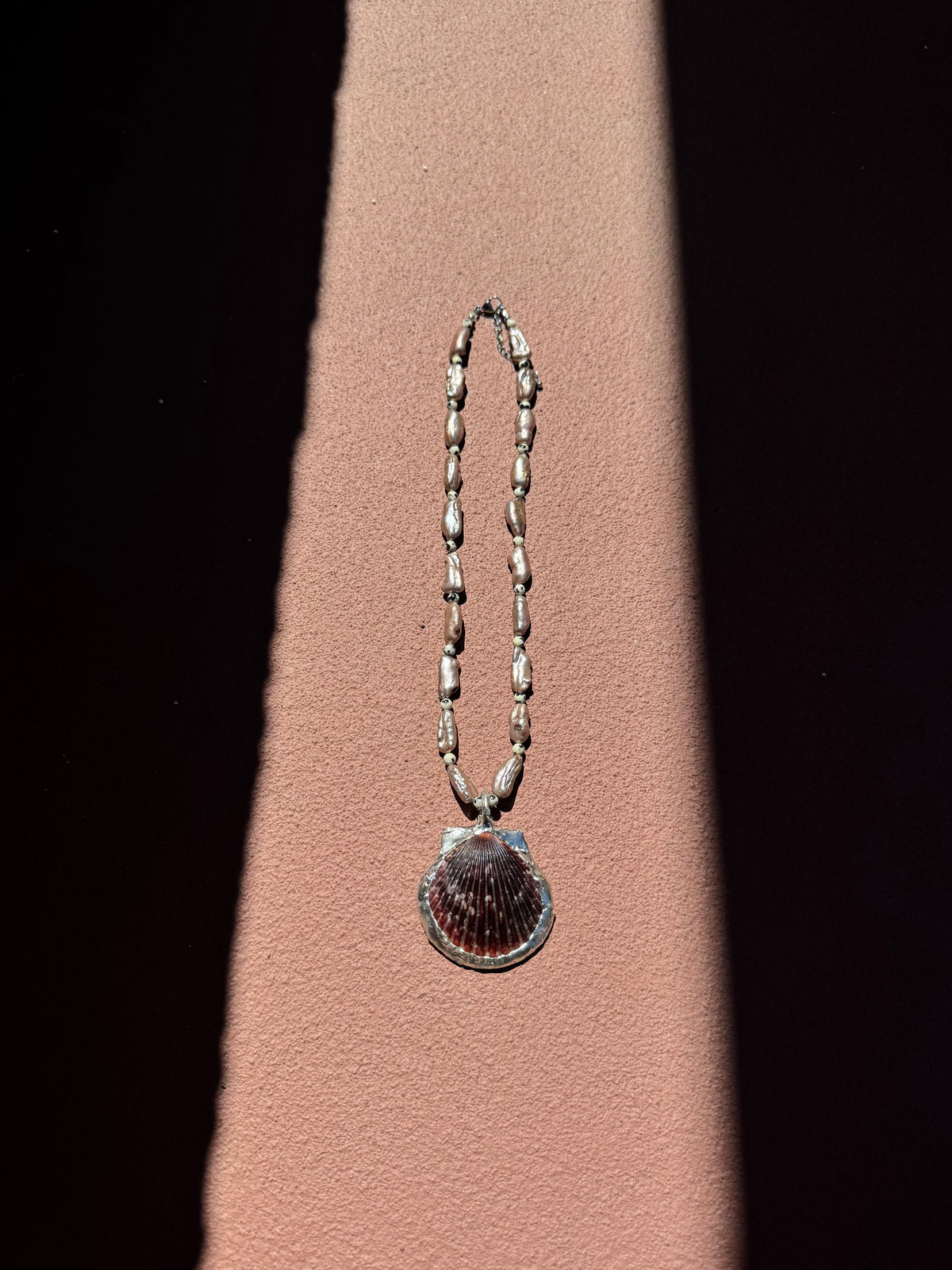 shell on pearls