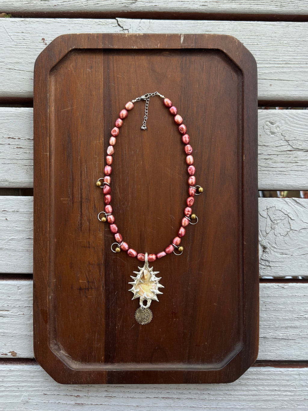 MOP charmed necklace