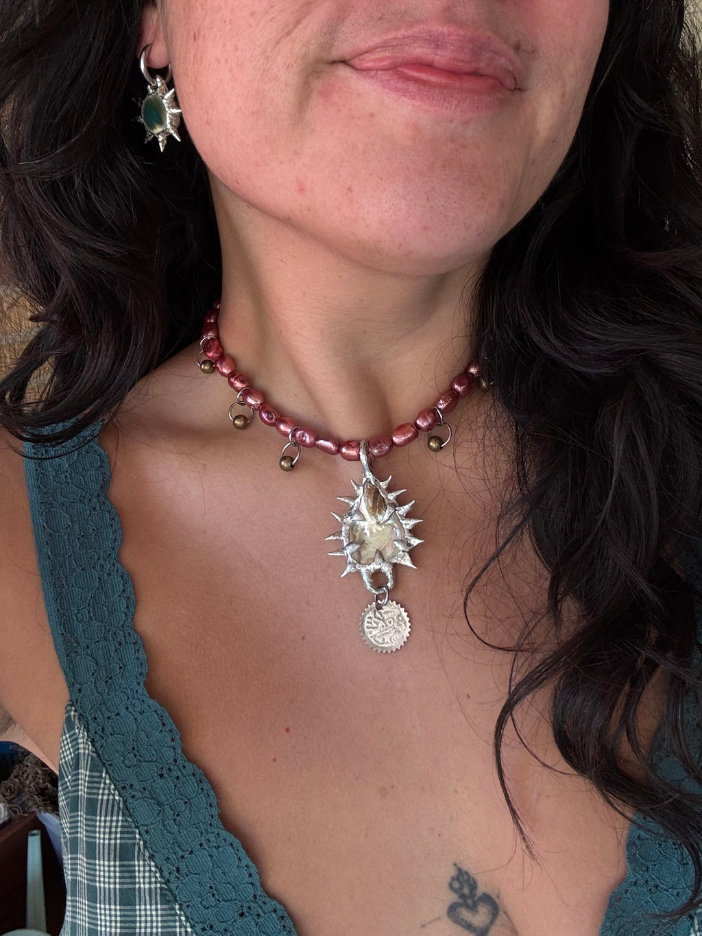 MOP charmed necklace