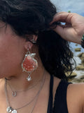 one of a kind shell earrings