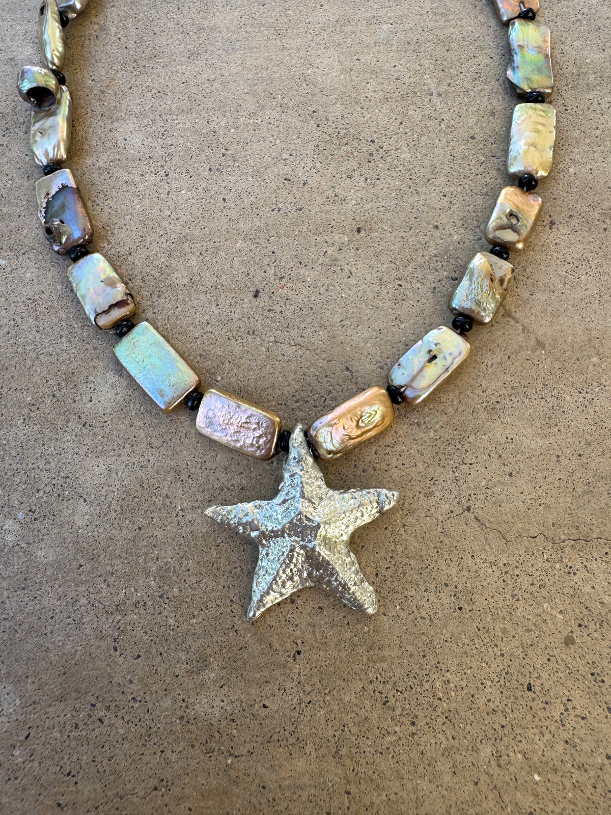 silver starfish impression