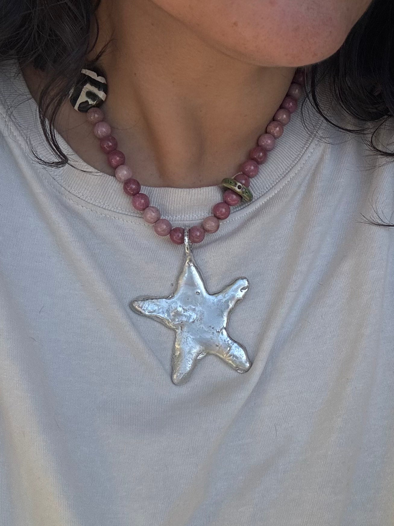 chunky star - pink