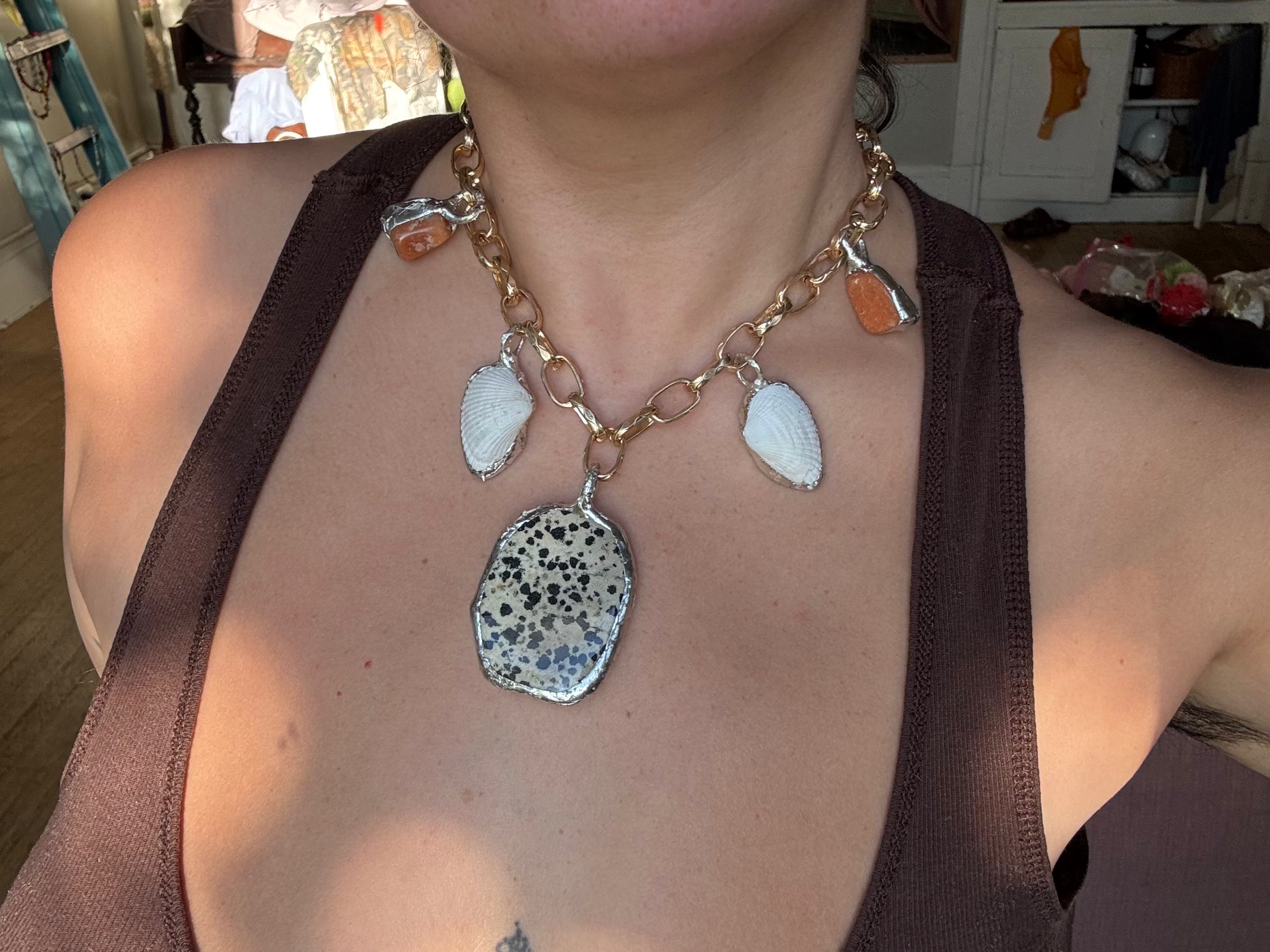 dalmatian jasper chunky charmed