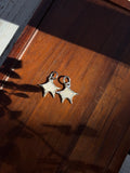 mother of pearl star earring