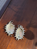 abalone pierced earring
