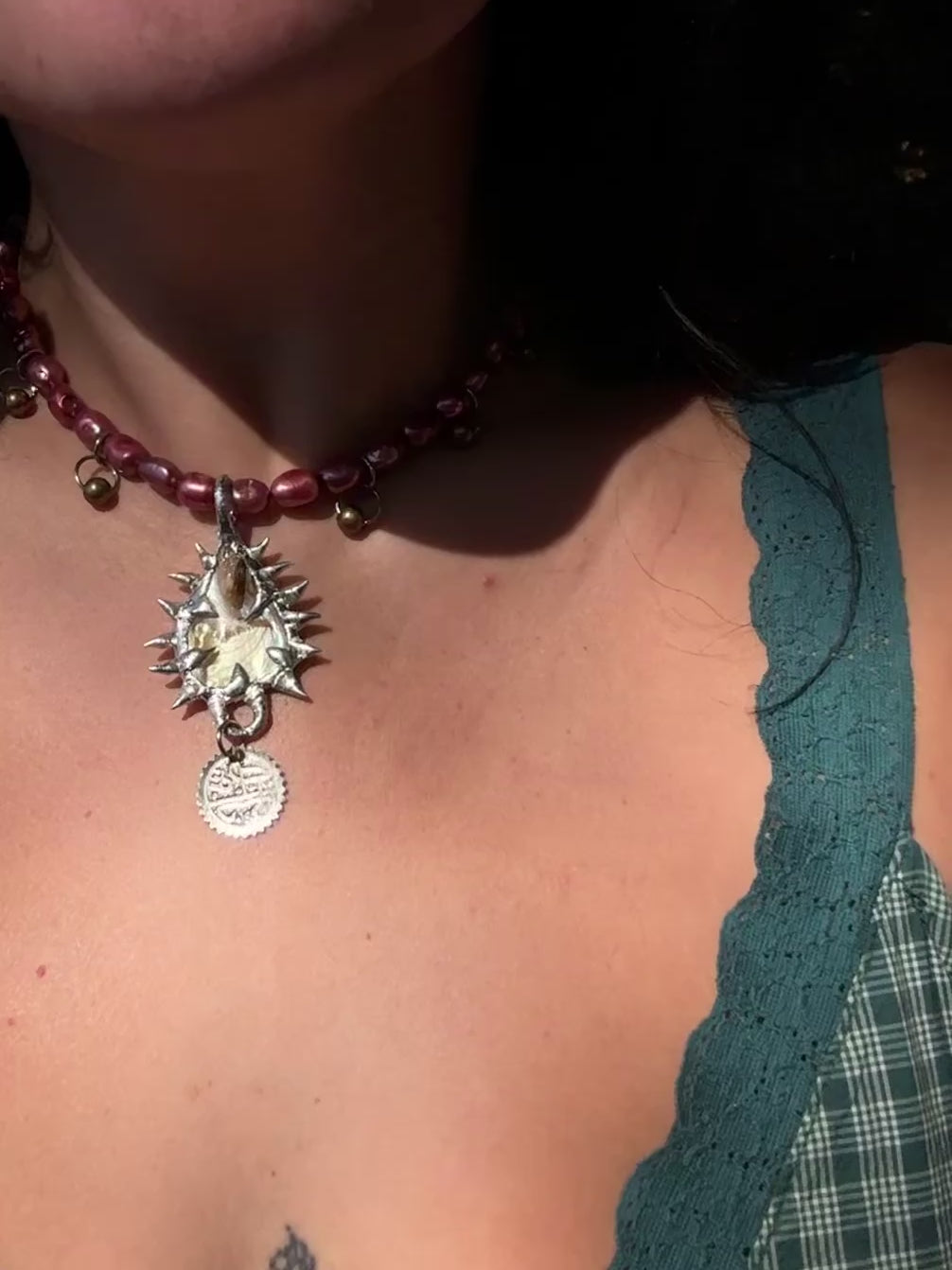 MOP charmed necklace