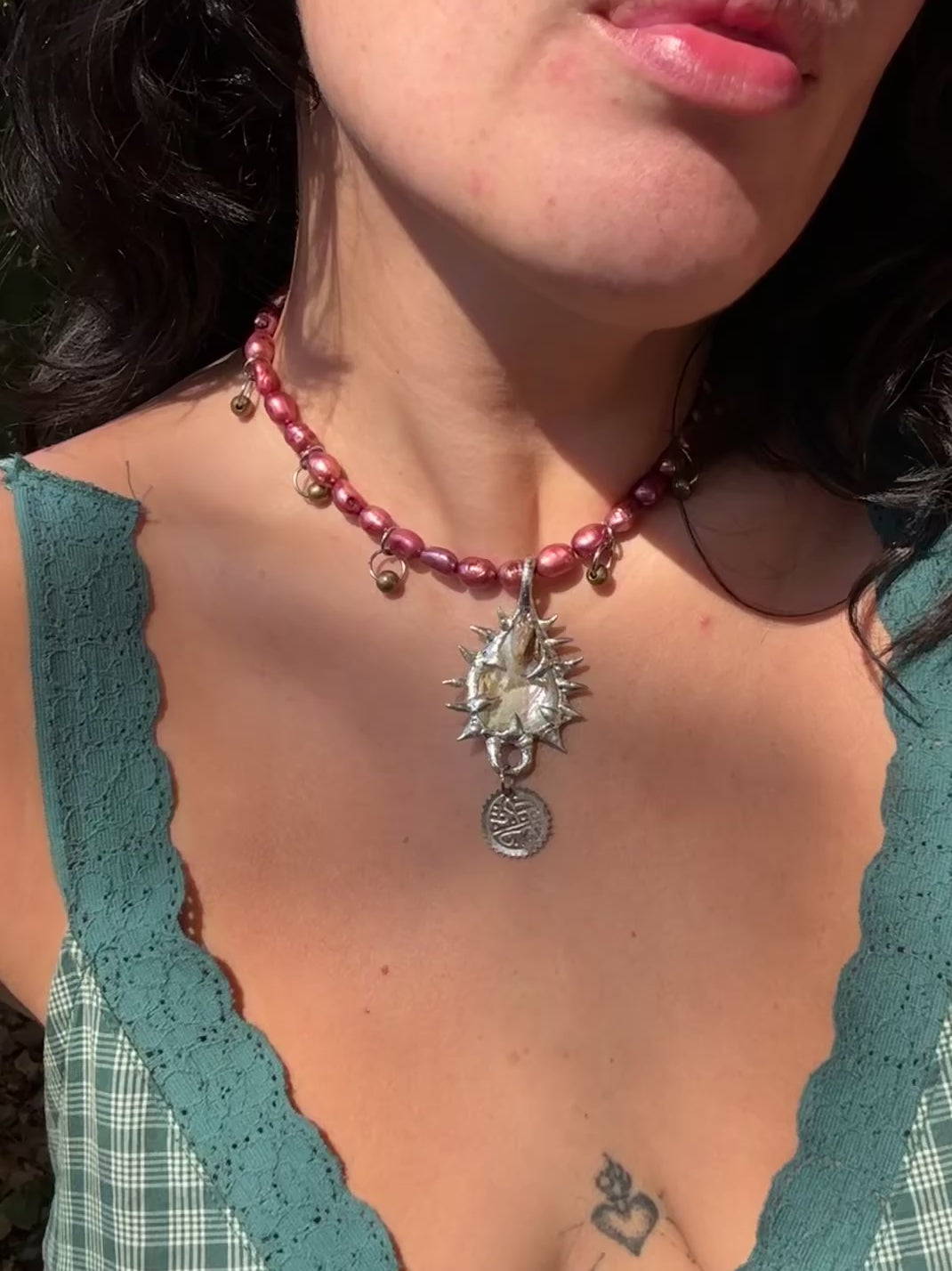 MOP charmed necklace