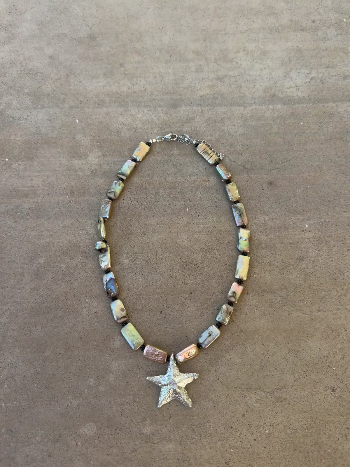 silver starfish impression