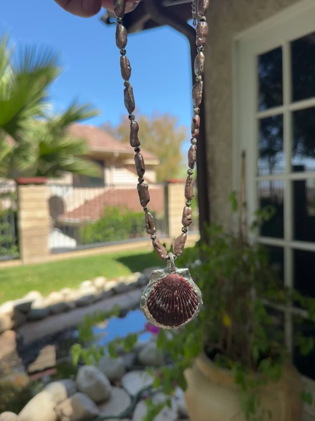 shell on pearls