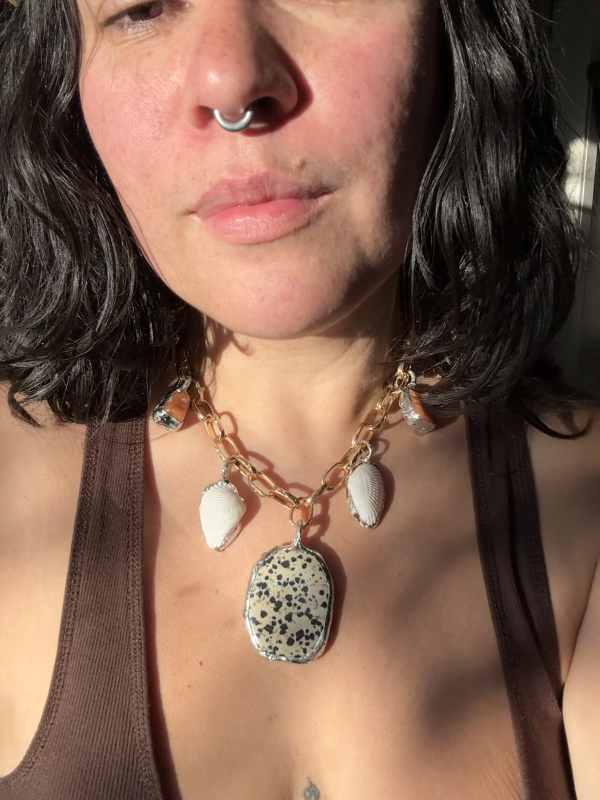 dalmatian jasper chunky charmed
